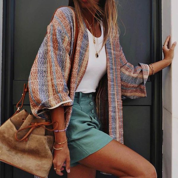 women's jackets donsignet women 2021 cardigan casual printed bohemian shirt jacket fashion streetwear coats long sleeve plus size, Black;brown
women's jackets donsignet women 2021 cardigan casual printed bohemian shirt jacket fashion streetwear coats long sleeve plus size, Black;brown