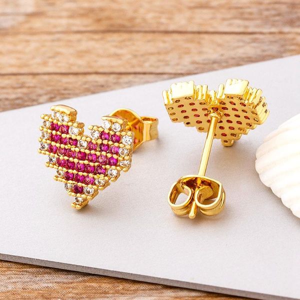 arrival 9 styles charm heart stud earrings cubic zirconia luxury crystal jewelry wedding party gift, Golden;silver
arrival 9 styles charm heart stud earrings cubic zirconia luxury crystal jewelry wedding party gift, Golden;silver