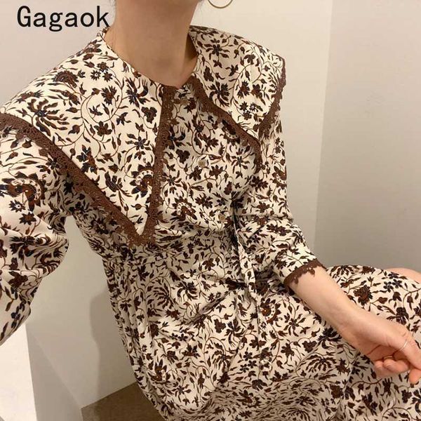 vintage women dress spring autumn lapel floral print midi party dresses slim korean chic wild fashion vestidos 210531, Black;gray
vintage women dress spring autumn lapel floral print midi party dresses slim korean chic wild fashion vestidos 210531, Black;gray