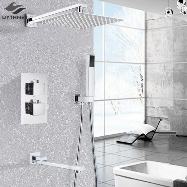 bathroom chrome thermostatic shower faucet rainfall head wall mounted bathtub mixer tap set sets
bathroom chrome thermostatic shower faucet rainfall head wall mounted bathtub mixer tap set sets