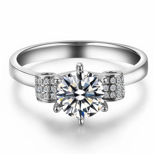 cluster rings 0.6ct diamond ring 925 sterling silver romantic valentine gift promise jewelry white gold color, Golden;silver
cluster rings 0.6ct diamond ring 925 sterling silver romantic valentine gift promise jewelry white gold color, Golden;silver
