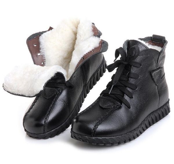 boots sunny 2021 everest genuine leather women female shoes autumn winter short flats lace up ankle 35-41, Black
boots sunny 2021 everest genuine leather women female shoes autumn winter short flats lace up ankle 35-41, Black
