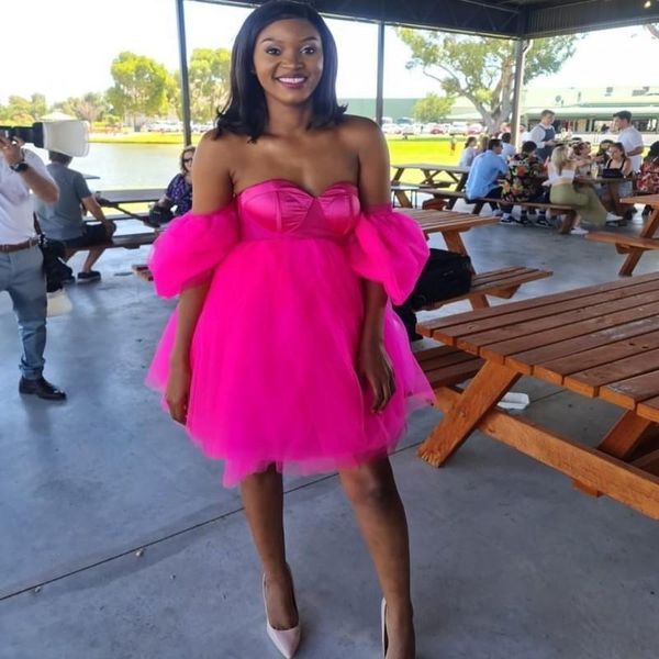 party dresses fuchsia cocktail off the shoulder tulle dress for girls btithday prom po shoot tutu women gowns, White;black
party dresses fuchsia cocktail off the shoulder tulle dress for girls btithday prom po shoot tutu women gowns, White;black