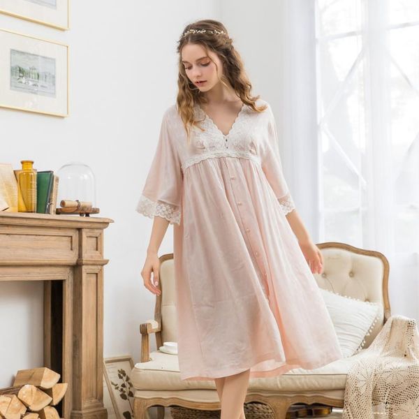 women's sleepwear indoor clothing nightgown cotton 2520 0rmt, Black;red