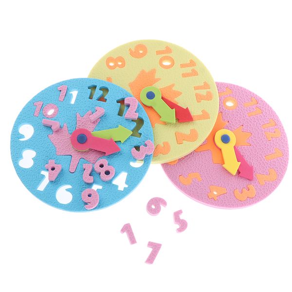 1 Pc EVA Teaching Kindergarten Diy Clock Early Learning Education Baby Kid Toys Random Color for 3-6 years old kids
1 Pc EVA Teaching Kindergarten Diy Clock Early Learning Education Baby Kid Toys Random Color for 3-6 years old kids