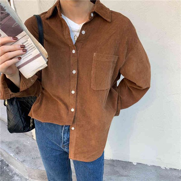 brief corduroy warm casual office lady basic loose fashion stylish blouse women gentle shirts 210421, White
brief corduroy warm casual office lady basic loose fashion stylish blouse women gentle shirts 210421, White