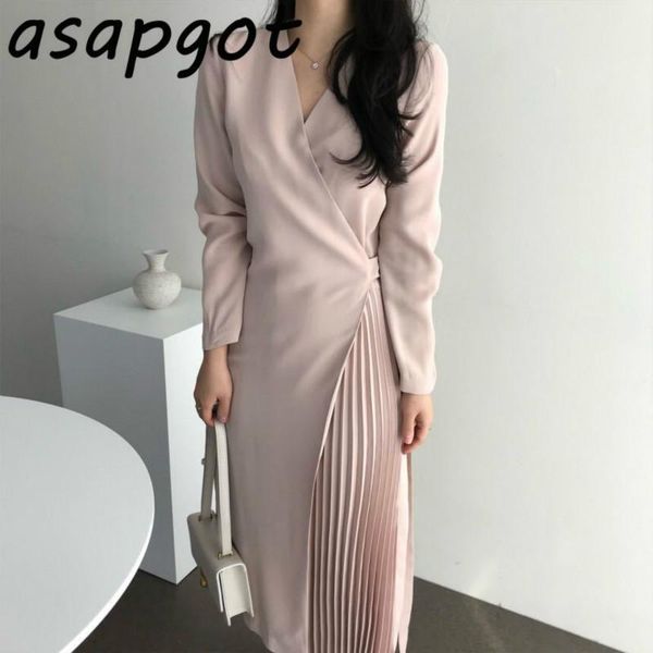 casual dresses french chic autumn clothes women v neck pleated elegant dress long lace up waist slim sleeve solid a line vestidos ol, Black;gray
casual dresses french chic autumn clothes women v neck pleated elegant dress long lace up waist slim sleeve solid a line vestidos ol, Black;gray