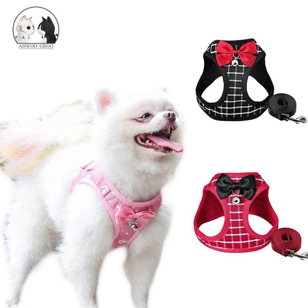 dog collars & leashes pet cute bowknot bells harness and leash set cat durable plaid walk lead vest puppy polyester mesh collar
dog collars & leashes pet cute bowknot bells harness and leash set cat durable plaid walk lead vest puppy polyester mesh collar