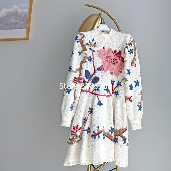 casual dresses 100% cotton luxury designer crochet flowers long sleeve knitted sweater dress women sweet elastic mini s594, Black;gray
casual dresses 100% cotton luxury designer crochet flowers long sleeve knitted sweater dress women sweet elastic mini s594, Black;gray