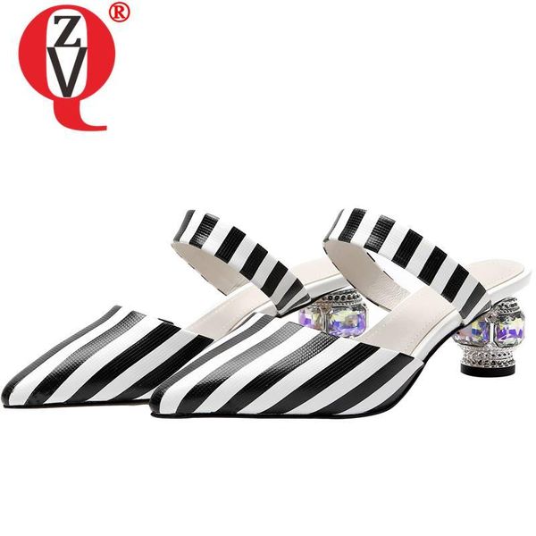 slippers zvq fashion woman shoes genuine cow leather white striped print outside summer slides 5.5cm mid heels plus size sandals, Black
slippers zvq fashion woman shoes genuine cow leather white striped print outside summer slides 5.5cm mid heels plus size sandals, Black