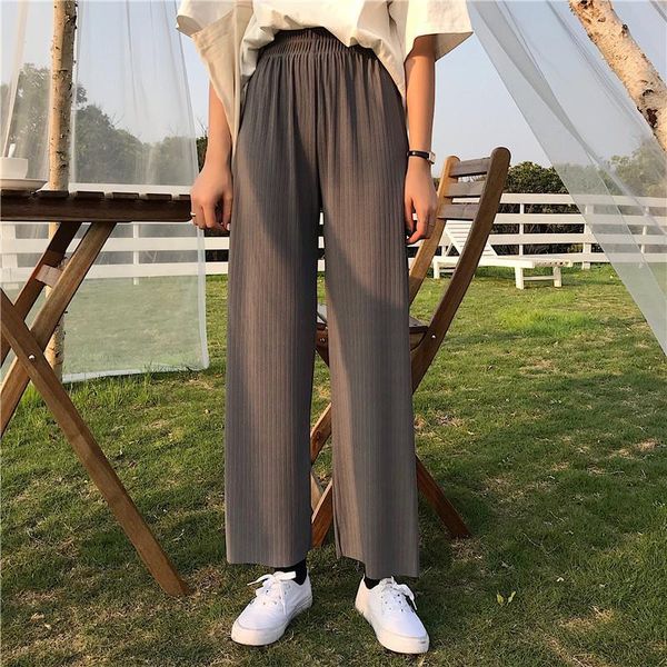 women's pants & capris high waist wide leg women preppy style solid color ankle-length 2021 korean loose casual harajuku trousers p425, Black;white
women's pants & capris high waist wide leg women preppy style solid color ankle-length 2021 korean loose casual harajuku trousers p425, Black;white