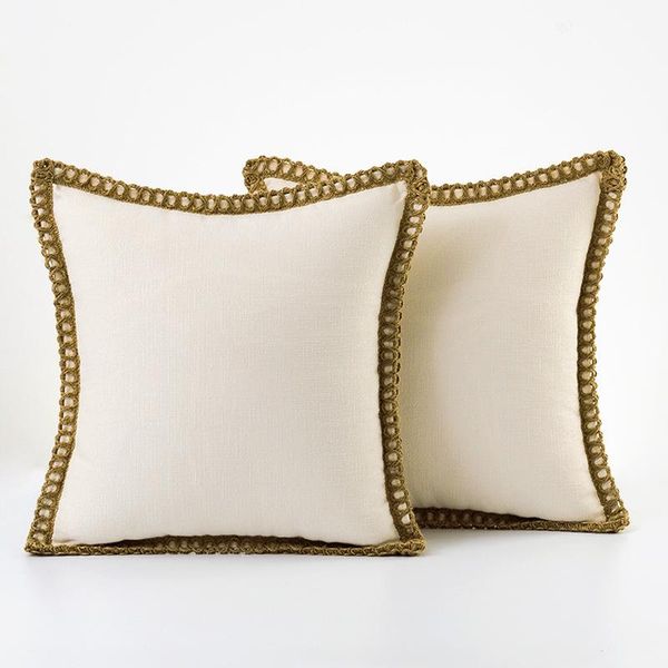 cushion/decorative pillow home furnishings rope middle case flax edging cushion cover
cushion/decorative pillow home furnishings rope middle case flax edging cushion cover