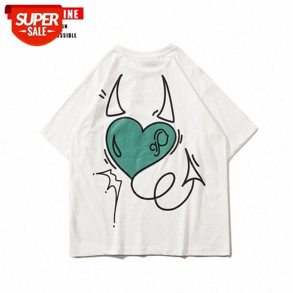 streetwear men summer national tide street skateboarding hip hop cartoon short sleeve t-shirt male loose printed youth half #my2k, White;black
streetwear men summer national tide street skateboarding hip hop cartoon short sleeve t-shirt male loose printed youth half #my2k, White;black