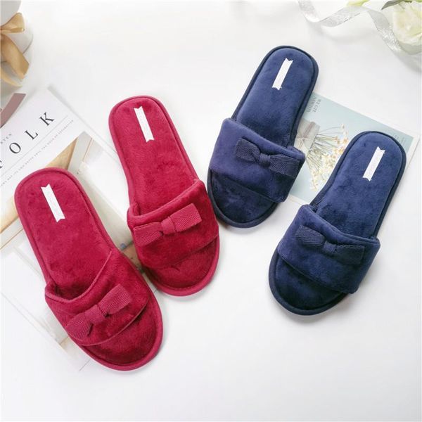 slippers sweet bow flock indoor comfortable home sandals shoes non-slip mute women red blue, Black
slippers sweet bow flock indoor comfortable home sandals shoes non-slip mute women red blue, Black