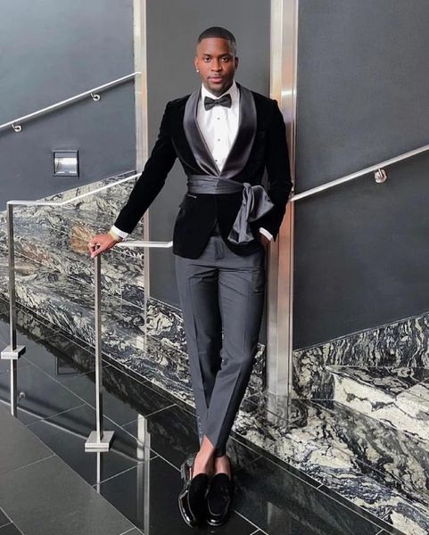 men's suits & blazers arrival black shawl lapel men with belt wedding groom tuxedos prom terno masculino blazer 2 pieces costume homme, White;black
men's suits & blazers arrival black shawl lapel men with belt wedding groom tuxedos prom terno masculino blazer 2 pieces costume homme, White;black