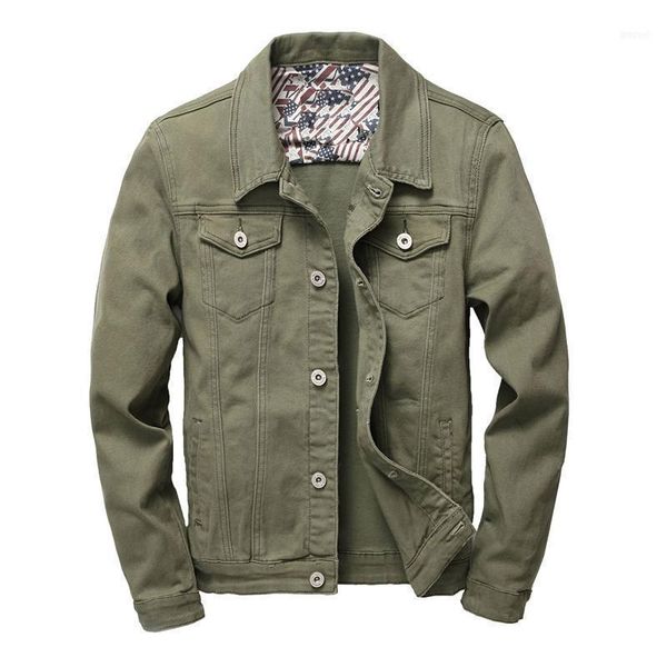 men's jackets men green yellow red simple classic solid color cargo denim jacket streetwear motorcycle slim casual jeans coat1, Black;brown
men's jackets men green yellow red simple classic solid color cargo denim jacket streetwear motorcycle slim casual jeans coat1, Black;brown