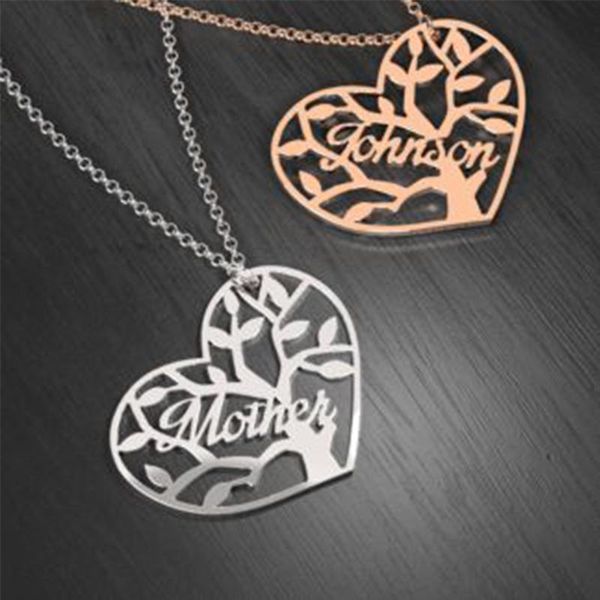 trendy personality tree of life custom name necklace heart-shape small pendant elegant women letter christmas gift necklaces, Silver
trendy personality tree of life custom name necklace heart-shape small pendant elegant women letter christmas gift necklaces, Silver