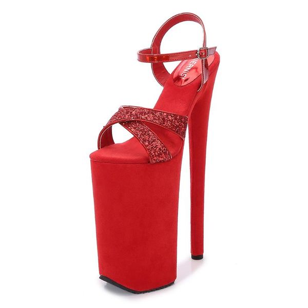 sandals crossdresser platform stilettos 26cm flock thin heels pumps glitter ladies wedding shoes woman party stripper, Black
sandals crossdresser platform stilettos 26cm flock thin heels pumps glitter ladies wedding shoes woman party stripper, Black