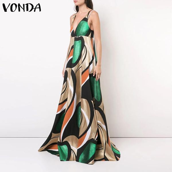 casual dresses summer dress women floor-length sleeveless floral print vestidos vonda 2021 bohemian beach sundress robe plus size, Black;gray
casual dresses summer dress women floor-length sleeveless floral print vestidos vonda 2021 bohemian beach sundress robe plus size, Black;gray