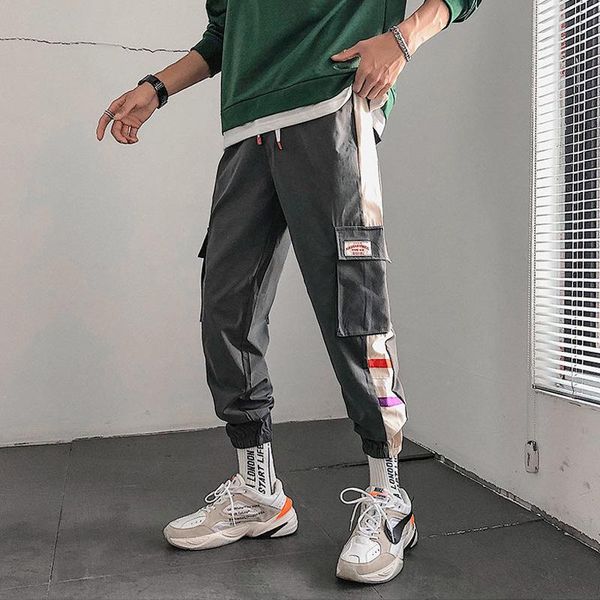 men's pants handsome overalls contrast casual autumn hong kong style youth fashion multi pocket streetwear men, Black
men's pants handsome overalls contrast casual autumn hong kong style youth fashion multi pocket streetwear men, Black