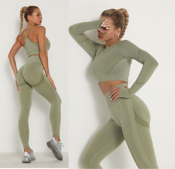 women's two piece pants sets skinny tracksuit breathable bra long sleeve seamless outfits high waist push up leggings gym clothes sport, White
women's two piece pants sets skinny tracksuit breathable bra long sleeve seamless outfits high waist push up leggings gym clothes sport, White