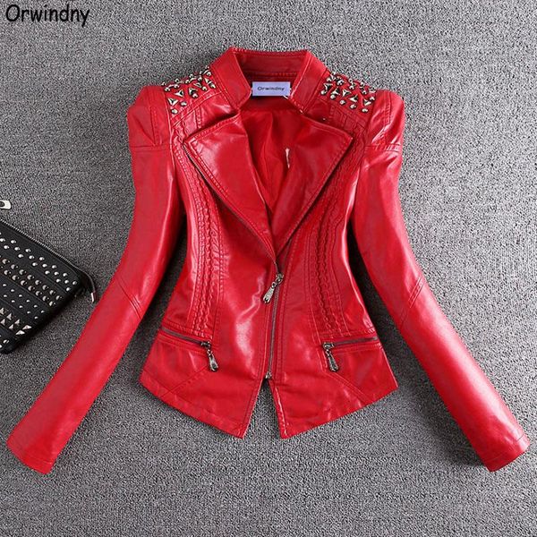 women's leather & faux orwindny 2021 spring jacket women rivet motorcycle coat long sleeve mandarin collar biker clothing suede, Black
women's leather & faux orwindny 2021 spring jacket women rivet motorcycle coat long sleeve mandarin collar biker clothing suede, Black