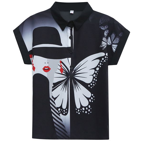 dresses summer chiffon shirt women ladies blouse print 2021 short sleeve turn down collar fashion clothing camisa mujer high quality, Black;gray
dresses summer chiffon shirt women ladies blouse print 2021 short sleeve turn down collar fashion clothing camisa mujer high quality, Black;gray