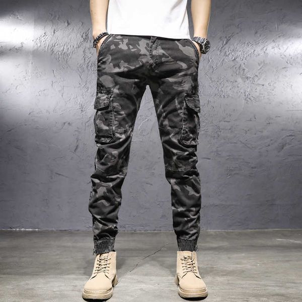 men's pants fashion designer joggers camouflage military casual cargo streetwear multi pockets hip hop ankle banded ksyk, Black
men's pants fashion designer joggers camouflage military casual cargo streetwear multi pockets hip hop ankle banded ksyk, Black