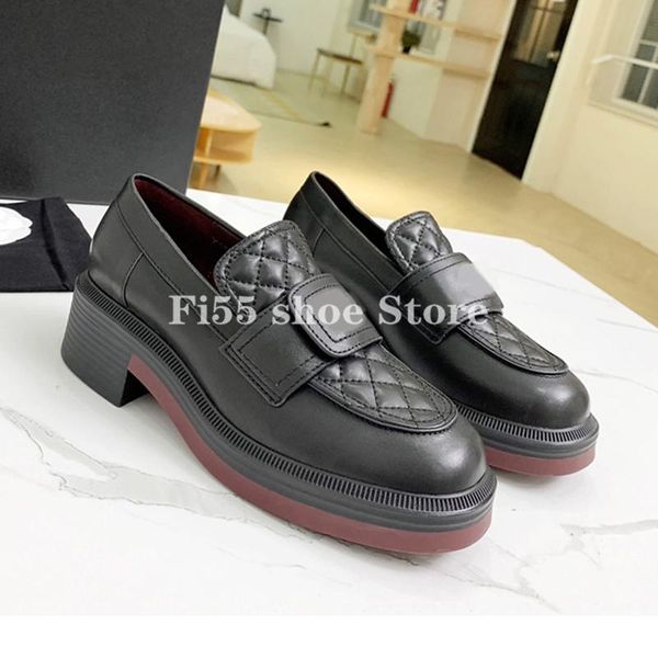 dress shoes luxury women designer black quilted leather slip on loafers block low heel thick sole moccasins chaussure femme w28
dress shoes luxury women designer black quilted leather slip on loafers block low heel thick sole moccasins chaussure femme w28