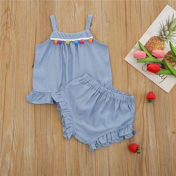 clothing sets summer baby girl\u2021s clothes fashion kid girl solid color suspender and ruffles triangle short, White
clothing sets summer baby girl\u2021s clothes fashion kid girl solid color suspender and ruffles triangle short, White