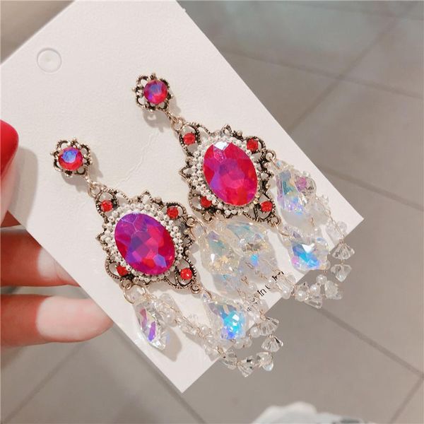 dangle & chandelier korean vintage luxury colorful cystal drop earrings for women girls elegant pearl beads tassel pendientes jewelry, Silver
dangle & chandelier korean vintage luxury colorful cystal drop earrings for women girls elegant pearl beads tassel pendientes jewelry, Silver
