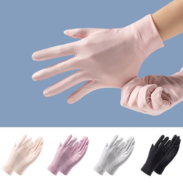 summer gloves for women uv sunscreen breathable silk casual solid color thin touch screen female driving five fingers, Blue;gray
summer gloves for women uv sunscreen breathable silk casual solid color thin touch screen female driving five fingers, Blue;gray