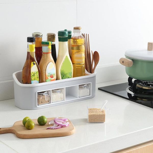 storage bottles & jars kitchen organizer seasoning holder 4-piece spice container(w/spoons) with utensils
storage bottles & jars kitchen organizer seasoning holder 4-piece spice container(w/spoons) with utensils