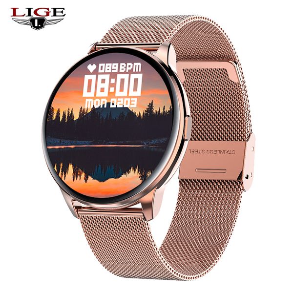 lige full touch smart watch women ip68 waterproof bracelet ecg heart rate monitor sleep monitoring sports smartwatch for ladiesg, Slivery;brown
lige full touch smart watch women ip68 waterproof bracelet ecg heart rate monitor sleep monitoring sports smartwatch for ladiesg, Slivery;brown