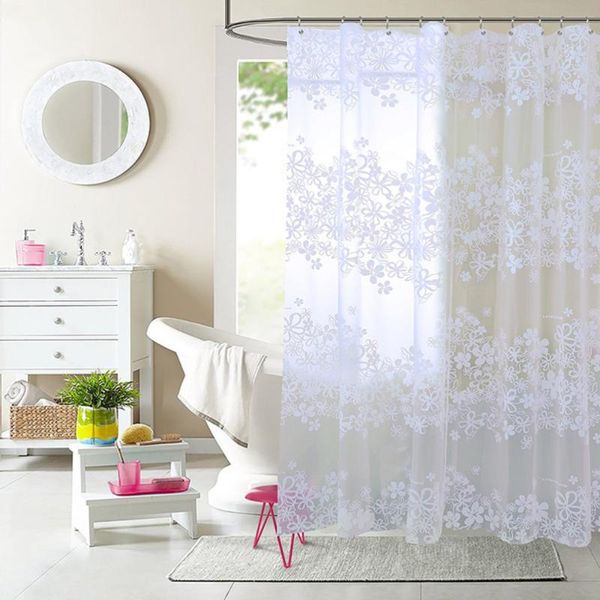 shower curtains waterproof resistant curtain transparent flowers printed eva bathing for bathroom 120x180cm
shower curtains waterproof resistant curtain transparent flowers printed eva bathing for bathroom 120x180cm