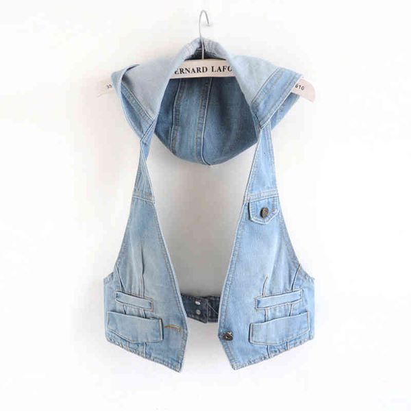 jackets women sleeveless vests female hooded jean waistcoat korean slim fashion t-shirt dress denim vest s-3xl jc202, Black;brown
jackets women sleeveless vests female hooded jean waistcoat korean slim fashion t-shirt dress denim vest s-3xl jc202, Black;brown