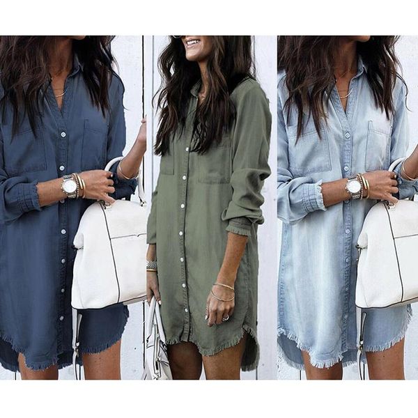 women's blouses & shirts v neck tassel denim casual long sleeve blouse ladies tunic shirt fashion 3 colors women, White
women's blouses & shirts v neck tassel denim casual long sleeve blouse ladies tunic shirt fashion 3 colors women, White
