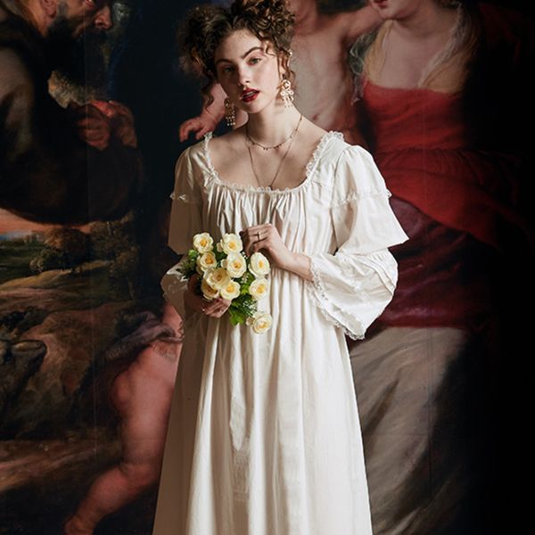 women's sleepwear cotton nightgown woman autumn night gown long sleeve elegant vintage lady ing european medieval ctgn, Black;red
women's sleepwear cotton nightgown woman autumn night gown long sleeve elegant vintage lady ing european medieval ctgn, Black;red