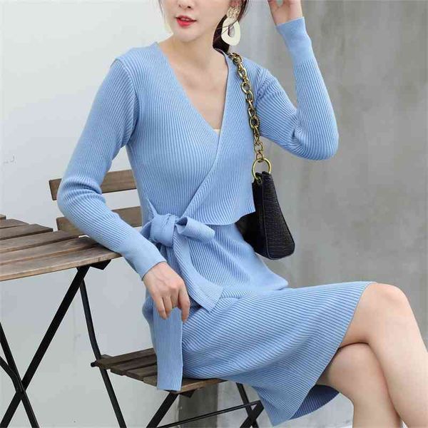 casual dresses autumn winter knee lenght women sweater v neck fashion female knitted long warm es f97g, Black;gray
casual dresses autumn winter knee lenght women sweater v neck fashion female knitted long warm es f97g, Black;gray