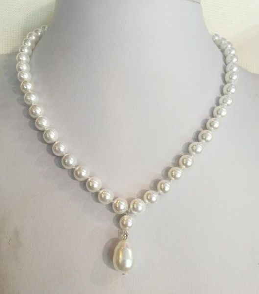 woman jewelry necklace 8mm round ball bead bright white natural south sea shell pearl 15mm pendant 18'' 45cm chokers, Golden;silver
woman jewelry necklace 8mm round ball bead bright white natural south sea shell pearl 15mm pendant 18'' 45cm chokers, Golden;silver