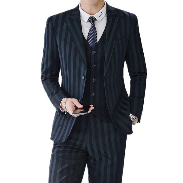 coat vest pants 2021 men's fashion boutique stripes wedding suit three pieces set male business casual blazers jacket trousers suits &, White;black
coat vest pants 2021 men's fashion boutique stripes wedding suit three pieces set male business casual blazers jacket trousers suits &, White;black