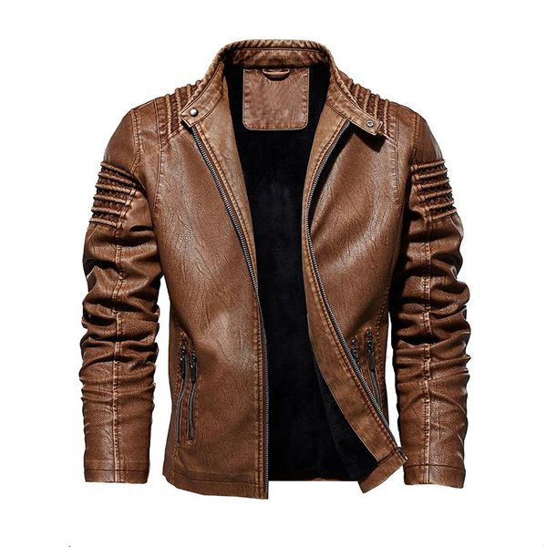 men's fur & faux leather jacket winter autumn mens motorcycle pu coat warm fashion slim outwear male classic jackets, Black
men's fur & faux leather jacket winter autumn mens motorcycle pu coat warm fashion slim outwear male classic jackets, Black