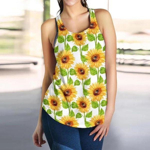 women's tanks & camis sunflower print womens sling o-neck sleeveless vest bohemia summer beach vestes femme vetement, White
women's tanks & camis sunflower print womens sling o-neck sleeveless vest bohemia summer beach vestes femme vetement, White