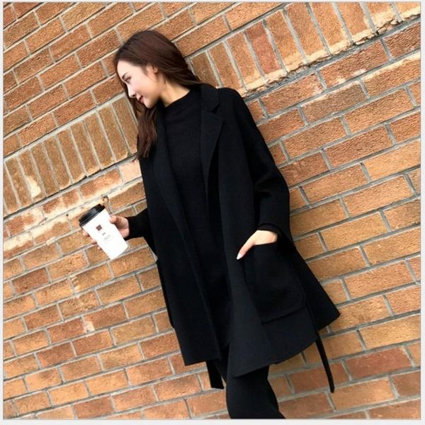 women's wool & blends black thick plush coats women elegant solid colors long outwears with bandage casual commute 2021 autumn winter
women's wool & blends black thick plush coats women elegant solid colors long outwears with bandage casual commute 2021 autumn winter
