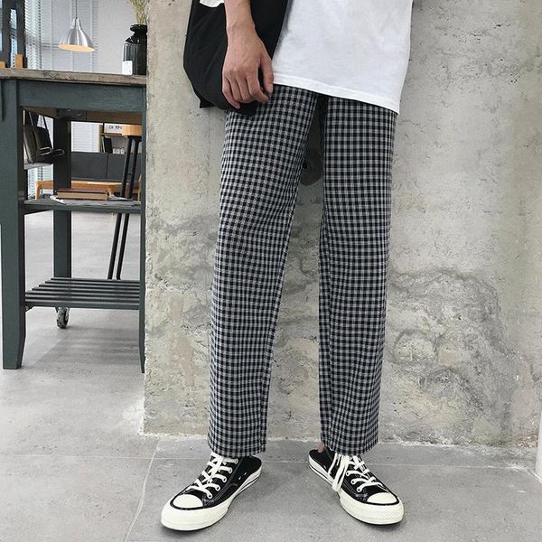 men's pants 2021 summer pure color lattice simple trousers personality fashion street youth casual temperament large size, Black
men's pants 2021 summer pure color lattice simple trousers personality fashion street youth casual temperament large size, Black