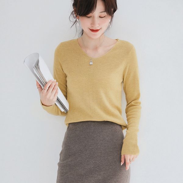 sweaters women's knitted shirt with long sleeve neckline 2021 spring casual korean bottom sweater, White;black
sweaters women's knitted shirt with long sleeve neckline 2021 spring casual korean bottom sweater, White;black