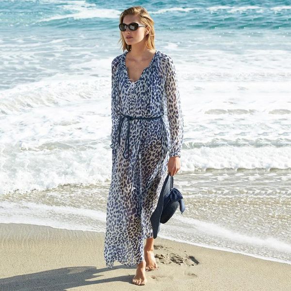 women's swimwear boho beach cover chiffoleopard chiffon bathing suit cover-ups plus size wear ladies dress summer swimsuit up, White;black
women's swimwear boho beach cover chiffoleopard chiffon bathing suit cover-ups plus size wear ladies dress summer swimsuit up, White;black