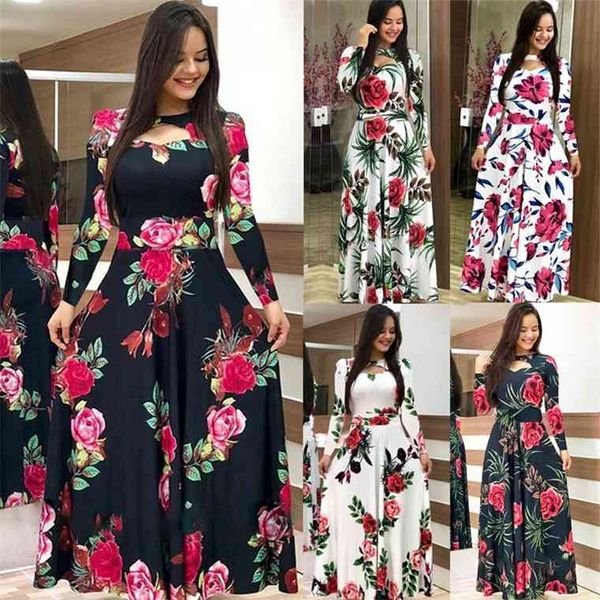 elegant spring autumn women 2021 casual bohmia flower print maxi es fashion hollow out tunic vestidos dress plus size, Black;gray
elegant spring autumn women 2021 casual bohmia flower print maxi es fashion hollow out tunic vestidos dress plus size, Black;gray
