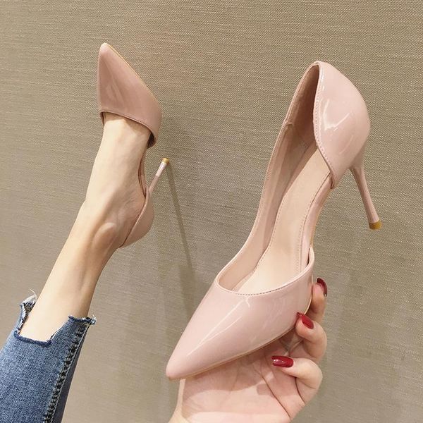 dress shoes 2021 spring and summer ladies stiletto high heels nude colored pointed toe all-match single, Black
dress shoes 2021 spring and summer ladies stiletto high heels nude colored pointed toe all-match single, Black