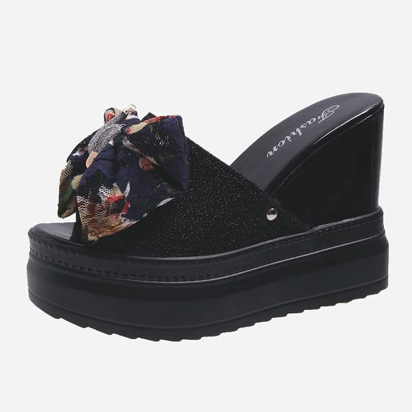 butterfly-knot outside summer women slippers fashion casual female wedge flat beach shoes woman footwear, Black
butterfly-knot outside summer women slippers fashion casual female wedge flat beach shoes woman footwear, Black